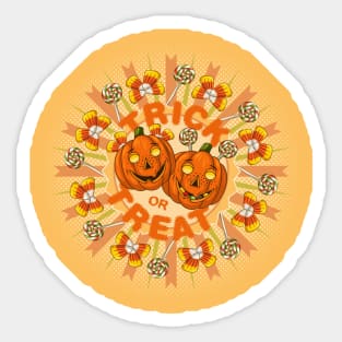 Halloween happy little pumpkins Sticker